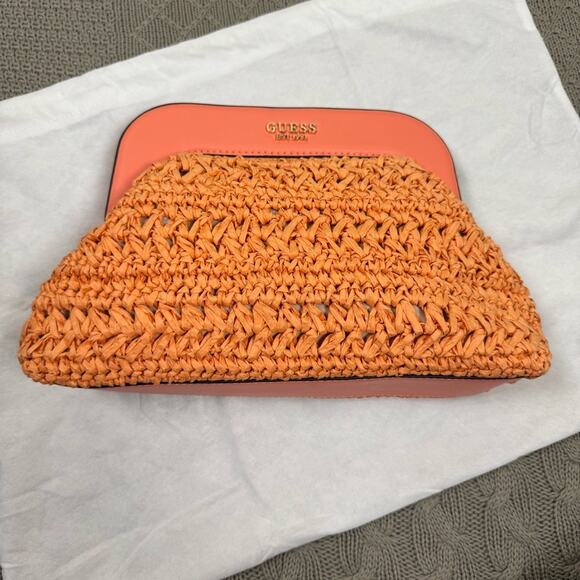 GUESS Clutch 'LIGURIA' in Coral - Picture 1 of 11